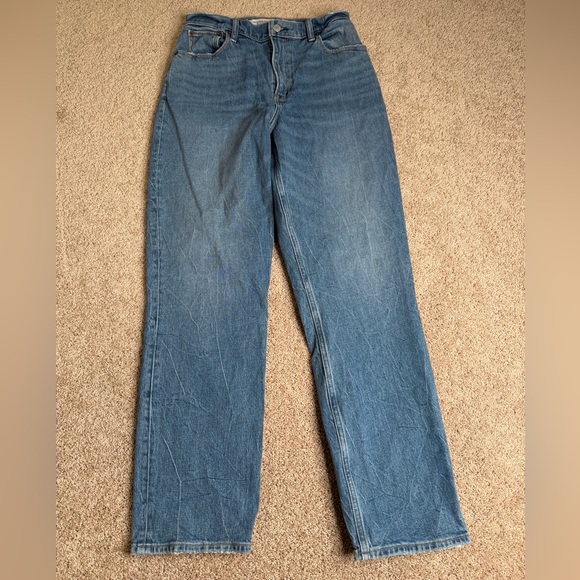 Abercrombie & Fitch Denim - Abercrombie & Fitch The 90s Straight Ultra High Rise Curve Love Jeans Size 29/8